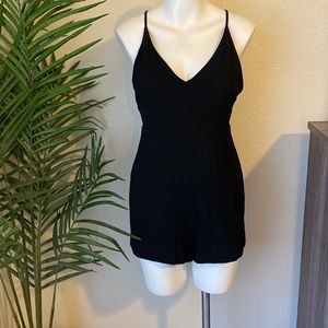 ‼️Closet Clear Out‼️ Black Spaghetti Strap, Cross Back Romper